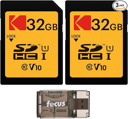 Kodak 32GB Class 10 UHS-I SDHC Memory Card Bundle by Kodak