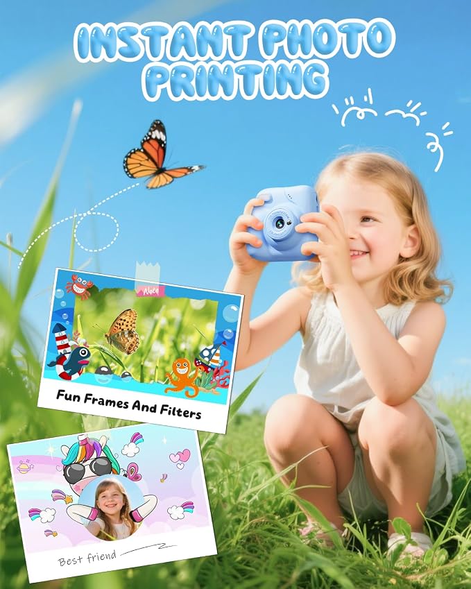 Kids Camera Instant Print, 1080P HD Kids Instant Camera - Image 3