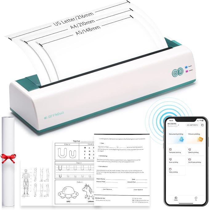 OFFNOVA Portable Printer Wireless by OFFNOVA
