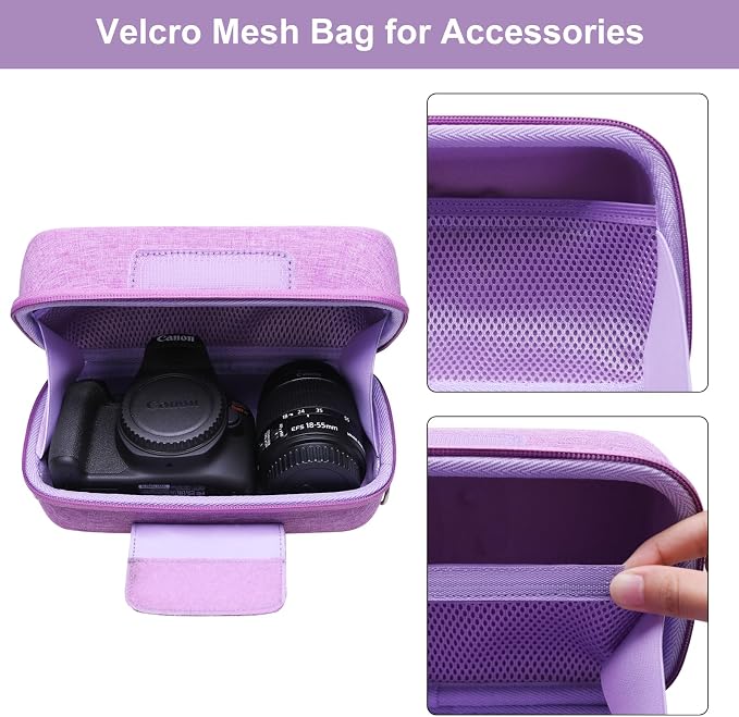 LTGEM Camera Case for Canon EOS Rebel T7 / R50 / R100 / R50 V / T6 / R8 / R10 / - Image 4
