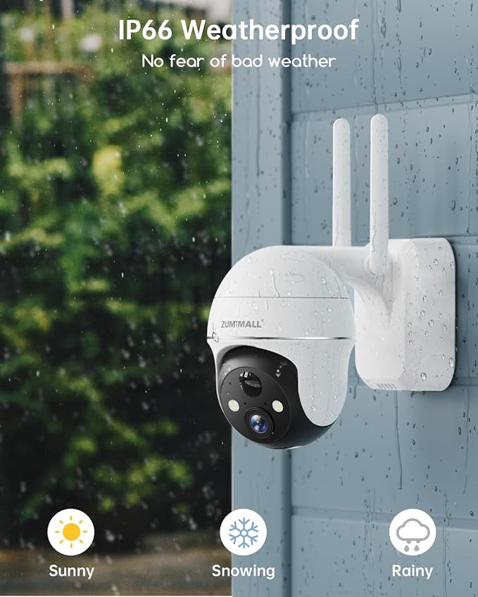 ZUMIMALL 2K Security Cameras Wireless Outdoor, Battery Powered Cameras - Image 9