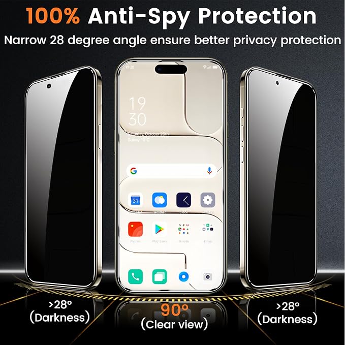 Lesakit 4 Pack Privacy Screen Protector - Image 3
