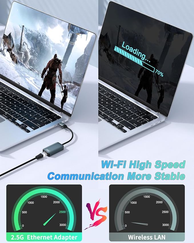 2.5gb USB Ethernet Adapter, Type-C to RJ45 Network Internet 2.5Gbps, 2.5G USB C - Image 4
