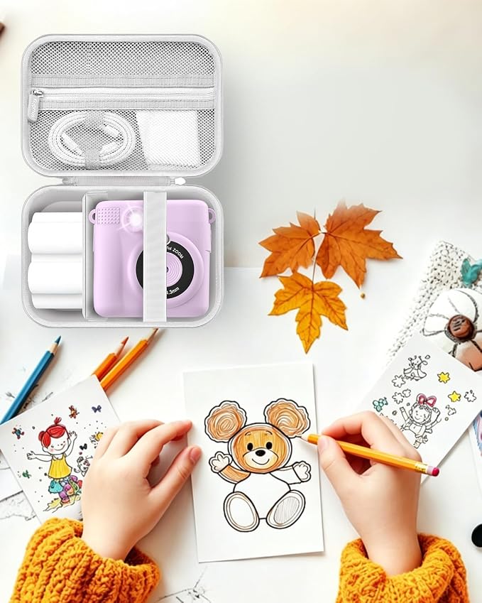 Krypthos Kids Instant Print Camera Case, Durable Protective Digital Video - Image 8
