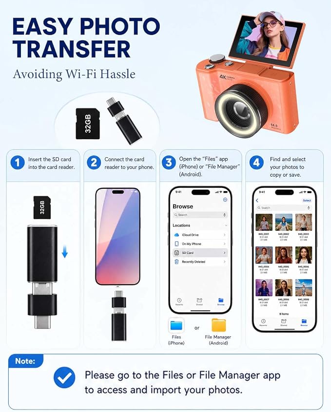 W & O Digital Camera for Teens, Kids Digital Camera - Image 4