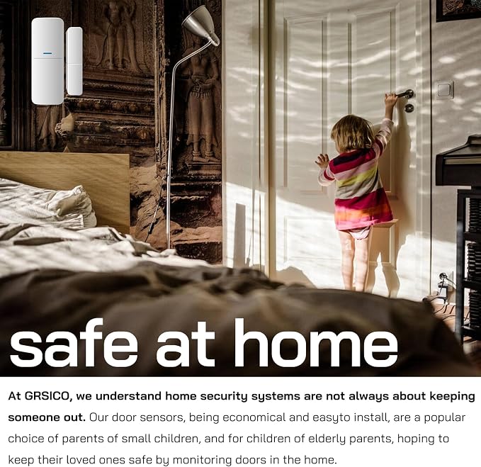 Home Alarm System 5-Piece kit, Door Window Sensors WiFi Slient Alarm System - Image 4