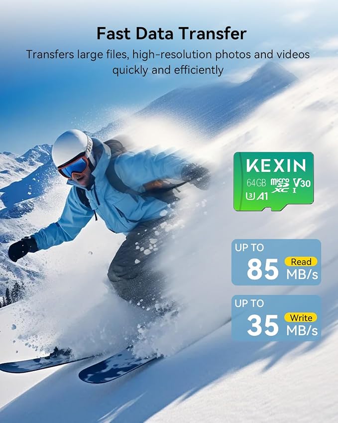KEXIN Micro SD Card 64GB 5 Pack microSDXC Memory Card Class 10 Micro SD Card - Image 3