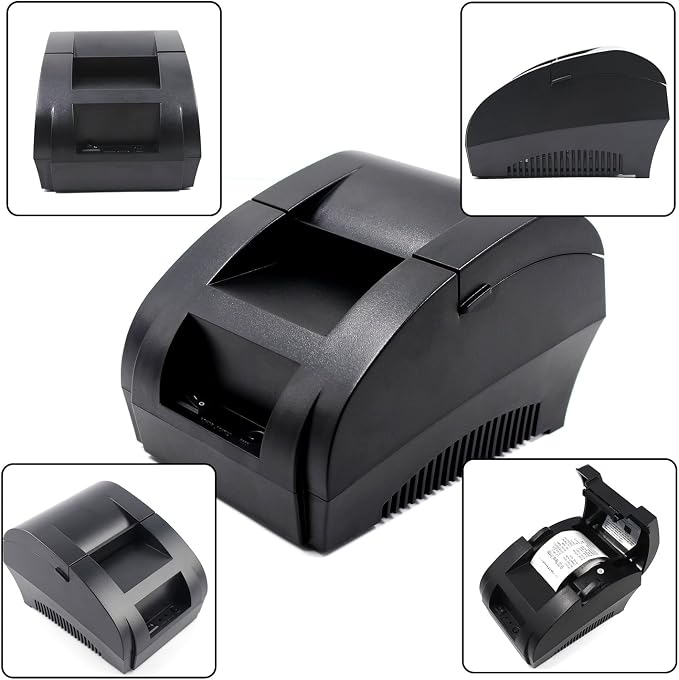 symcode 58MM USB Thermal Receipt Printer, High Speed Printing 90mm/sec - Image 2
