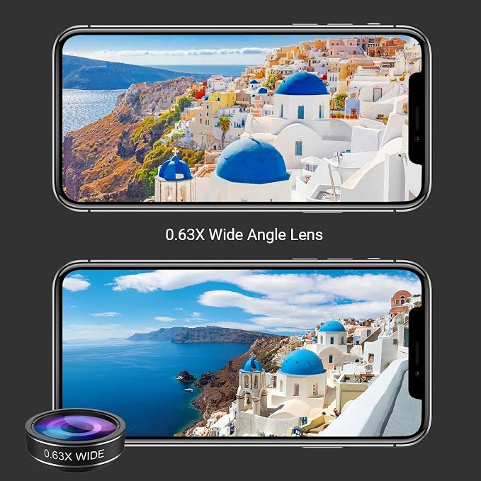 MIAO LAB 5 in 1 Phone Camera Lens Kit -0.63X Wide Angle Lens & 15X Macro - Image 3