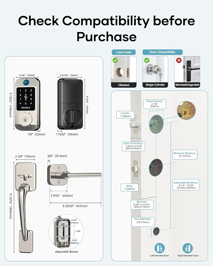 Wi-Fi Front Door Lock Set - Image 9