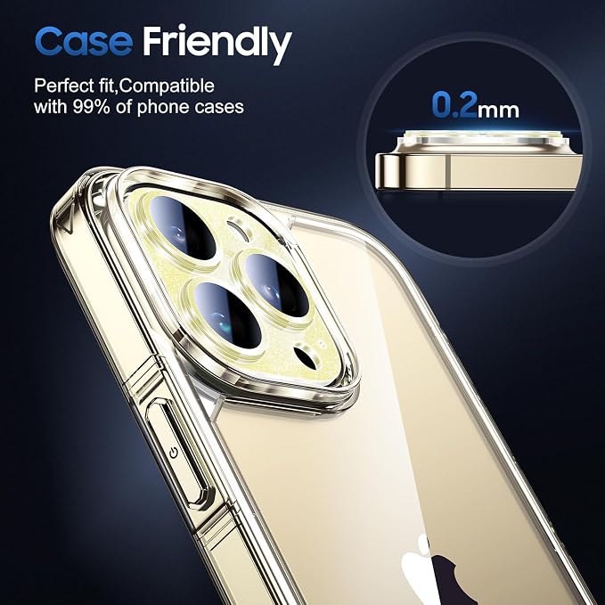 UniqueMe 3 Packs Compatible for iPhone 14 Pro Max/iPhone 14 Pro Camera Lens - Image 6