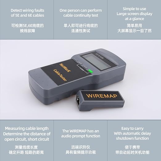 Ethernet Cable Tracker LAN Multi Network Cable Tester Multifunction Line Finder - Image 2