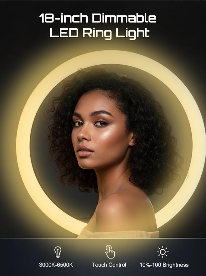 2026 Professional 18 inch LED Ring Light Kit - Image 2