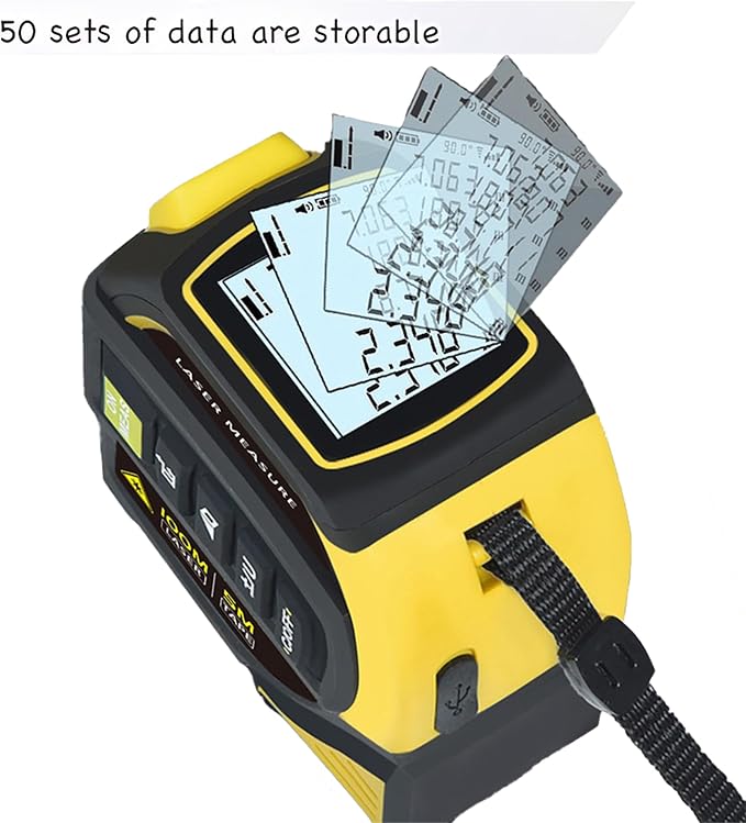 4-in-1 Digital Laser Tape Measure, 16FT Measuring Tape, 328ft Laser Distance - Image 6