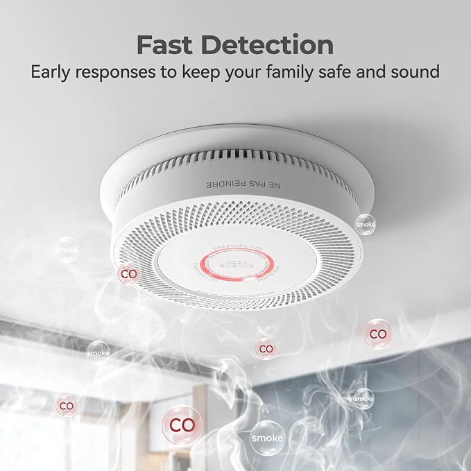 SITERLINK Hardwired Smoke and Carbon Monoxide Detector - Image 3