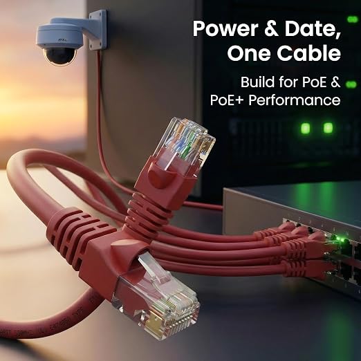 GEARit Cat 6 Ethernet Patch Cable 6 ft Red Cat6 Patch Cables 6ft Red/Ethernet - Image 7