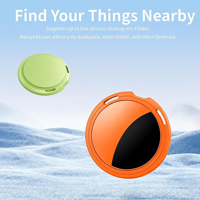 2 Pack Tracker Tags Pair with Apple Find My Bluetooth Air Smart Tags Key Finder - Image 3