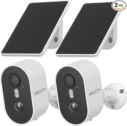 ARCCTV Security Camera Wireless Outdoor, 4MP Recharge Battery Powered WiFi by ARCCTVSecurity