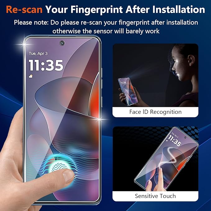 Designed for Motorola Moto G Stylus 5G 2025 Tempered Glass Screen Protector + - Image 4