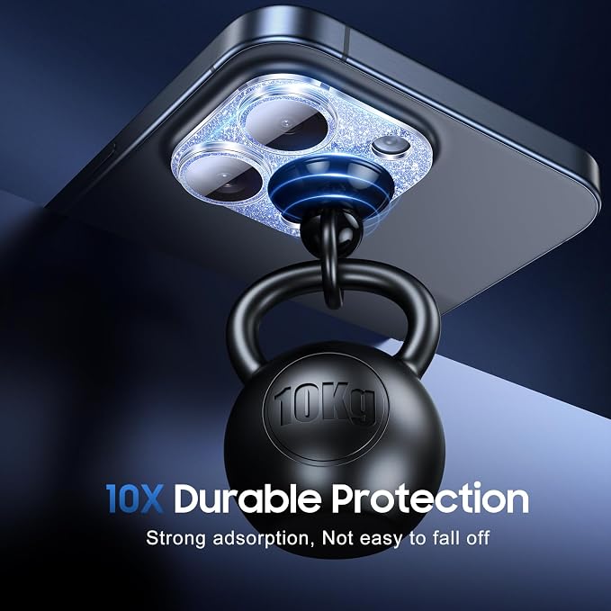 UniqueMe for 3 Pack iPhone 15 Pro/iPhone 15 Pro Max Camera Lens Protector - Image 2