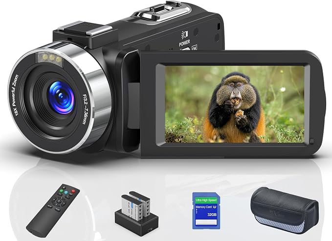 8K 64MP Video Camera 18X Digital Camcorder Video Camera by OLESIT