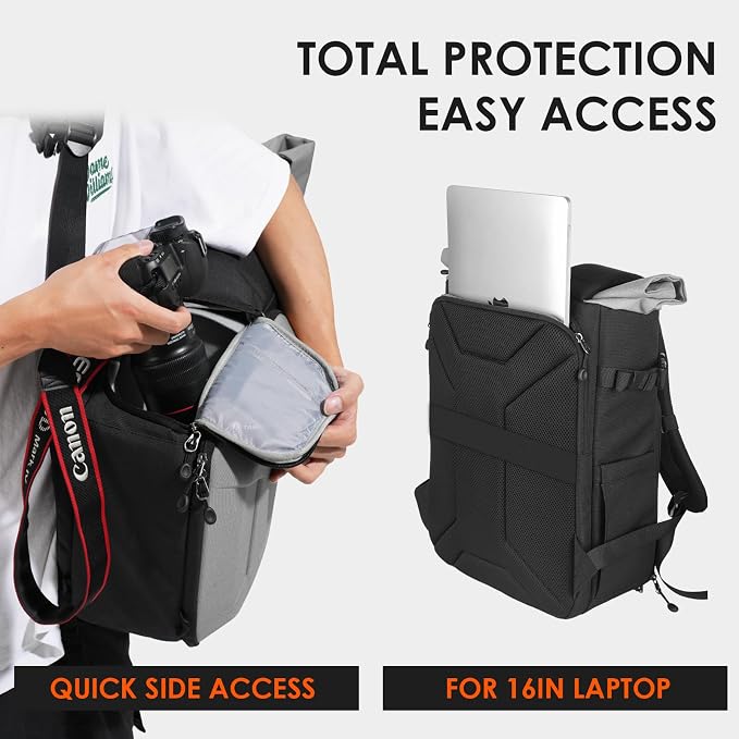 TARION Rolltop Camera Backpack - Image 3