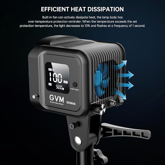 GVM 80W SD80S LED Video Light - Image 9
