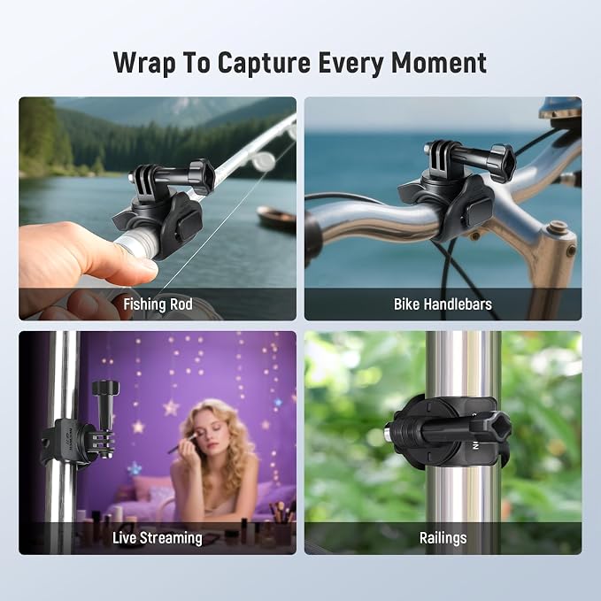 NEEWER Flexible Mount Wrap Band Compatible - Image 7