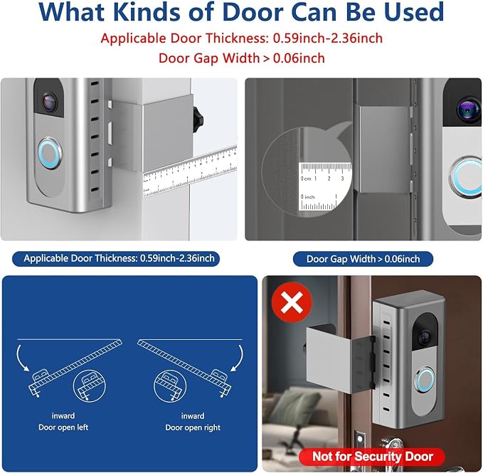 KIMILAR Anti-Theft Video Doorbell Mount Compatible - Image 3