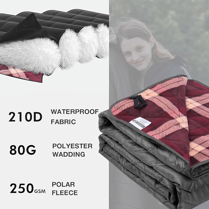 DUKUSEEK Large Camping Blanket - Image 2