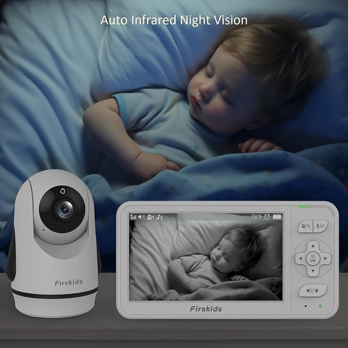 5" Baby Monitor with Dual Cameras and Audio - Image 6