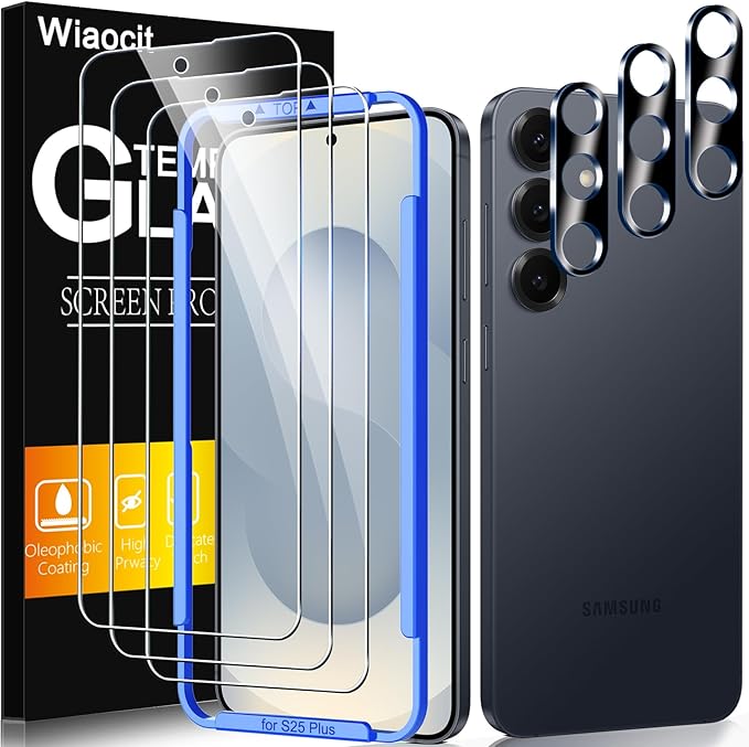 Wiaocit 3 Pack Tempered Glass Screen Protector by Wiaocit