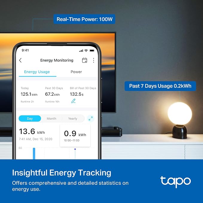 TP-Link Tapo Smart Plug Mini, Matter Compatible, Compatible - Image 4
