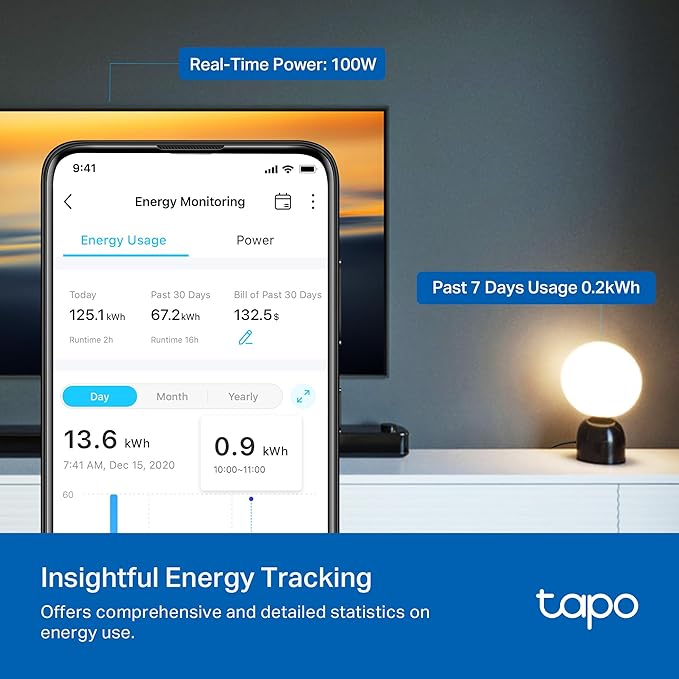 TP-Link Tapo Smart Plug Mini, Matter Compatible, Compatible - Image 4