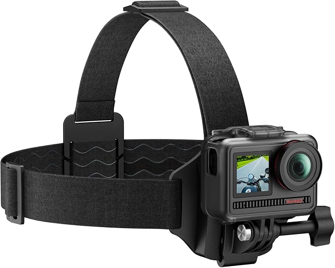 AKASO 2-in-1 Quick Release Adjustable Head Strap Mount by AKASO