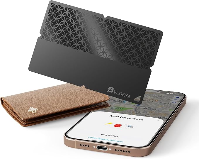 2026 Apple MFi Certified Wallet Tracker Smart Card by BFADEHA