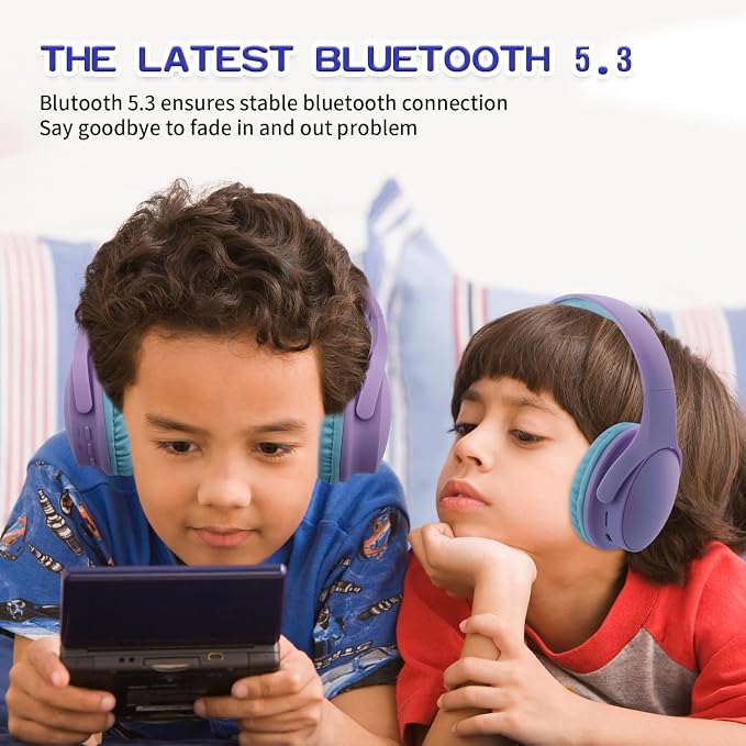 Kids Wireless Headphones, Over Ear Toddler Headphones Foldable - Image 7