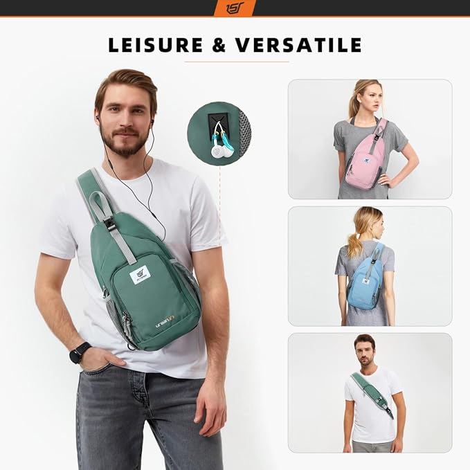 SKYSPER Sling Bag RFID Crossbody Sling Backpack Cross Body Shoulder Bag Travel - Image 6