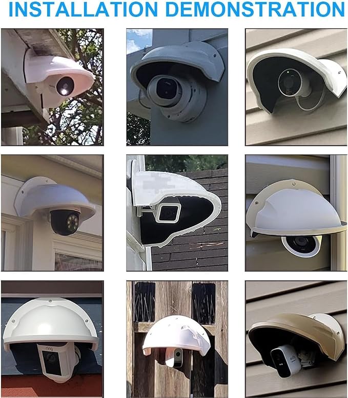 Sun Rain Shade Cover Outdoor, CCTV Security Camera Top Shield Protective Roof - Image 6