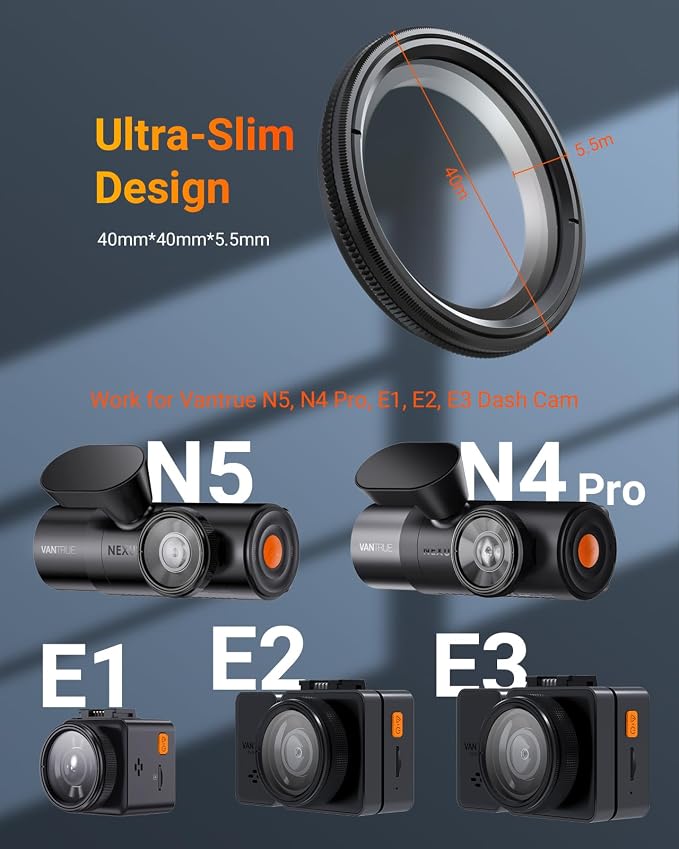 Vantrue 40mm Ultra-Slim CPL Circular Polarizer Filter - Image 2