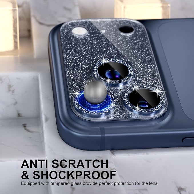 Choiche Compatible for iPhone 17 Pro Camera Lens Protector, Bling Camera Cover - Image 3