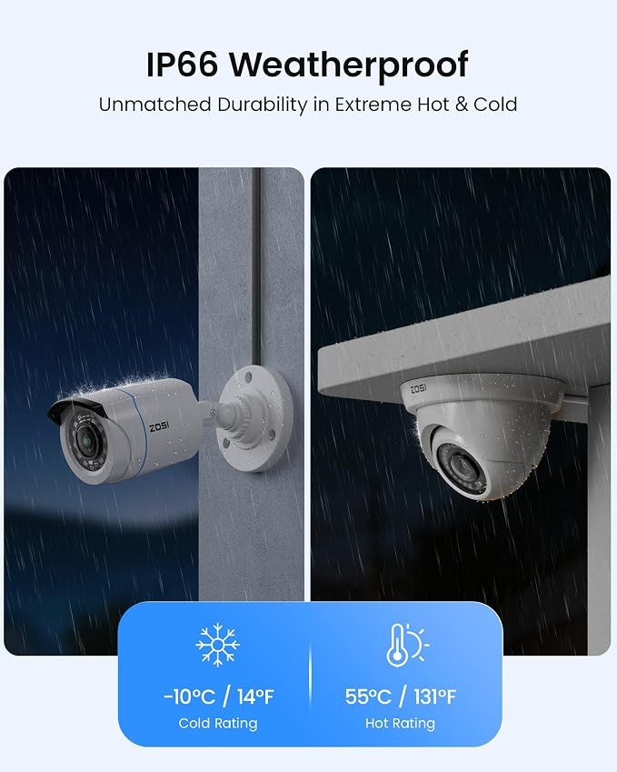 ZOSI 1080p 16 Channel Security Camera System Outdoor - Image 3
