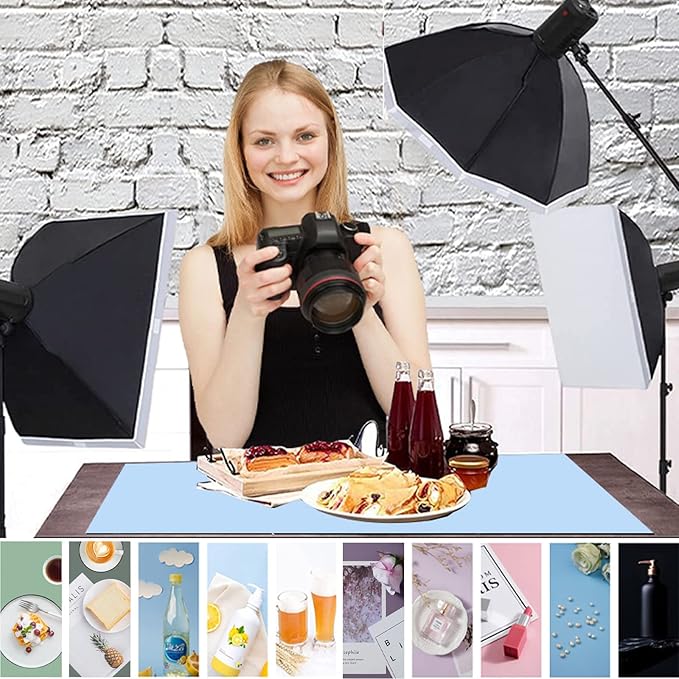 5pcs 34x22in Morandi Background Paper Photography Backdrops Solid Color Photo - Image 4