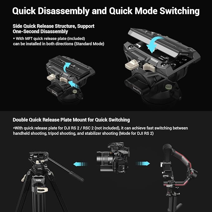 SmallRig AD-01 Video Tripod, Cameras 3751 - Image 6