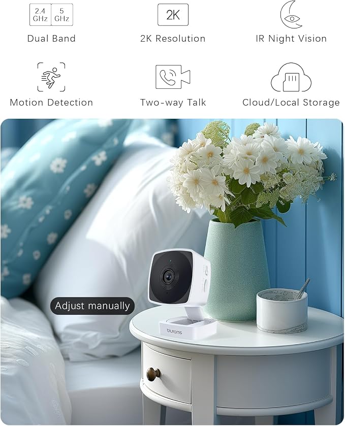blurams Window Cameras for Home Security 5G&2.4G, 2K Security Camera Indoor - Image 4