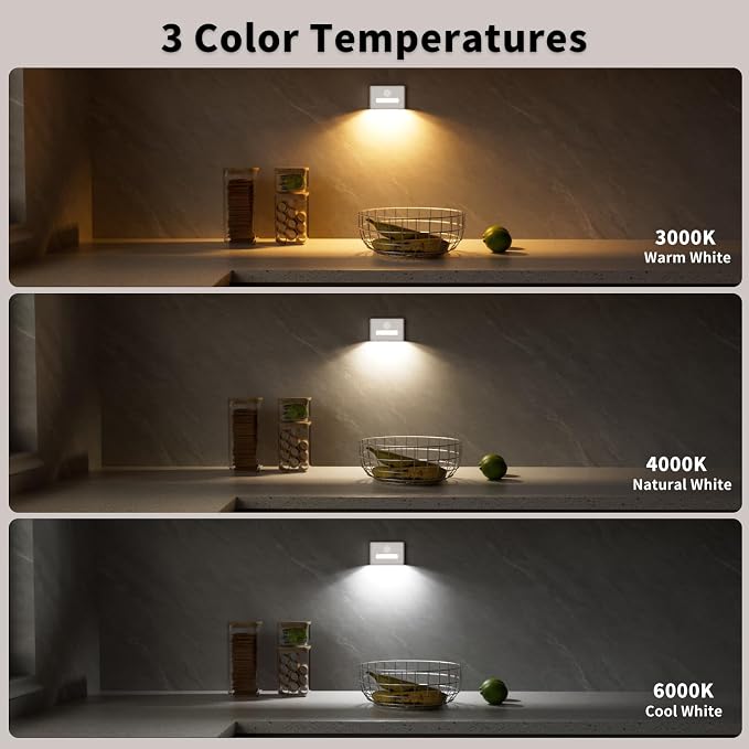 WOBSION Rechargeable Wireless Motion Sensor Stair Lights, Stick-On Wall Light - Image 5