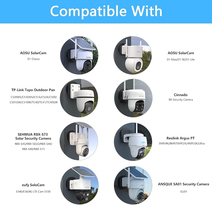 Magnetic Mount Compatible with eufy Security Solocam S340/E30/E42/4G LTE Cam - Image 4