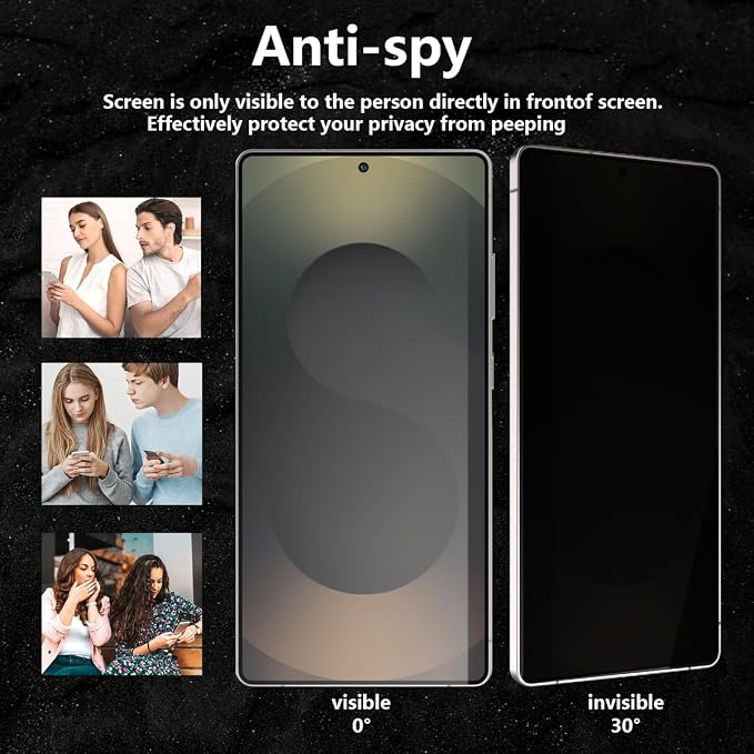 1 Pack for Samsung Galaxy S25 Ultra Privacy Screen Protector - Image 5