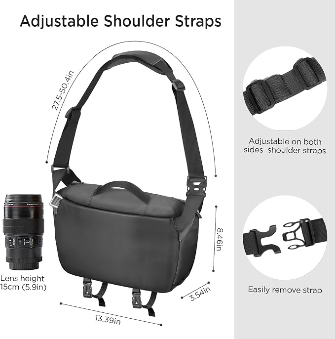 TAAOKA Camera Sling Bag, Waterproof Camera Case - Image 6