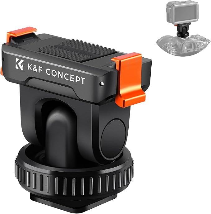 K&F CONCEPT Cold Shoe Action Camera Magnetic Quick Mount Holder, Tripod Mount by KFCONCEPT